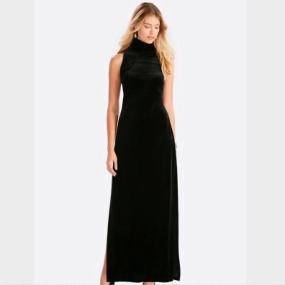 Cato Sleeveless Mock Neck Velvet Dress Size XL